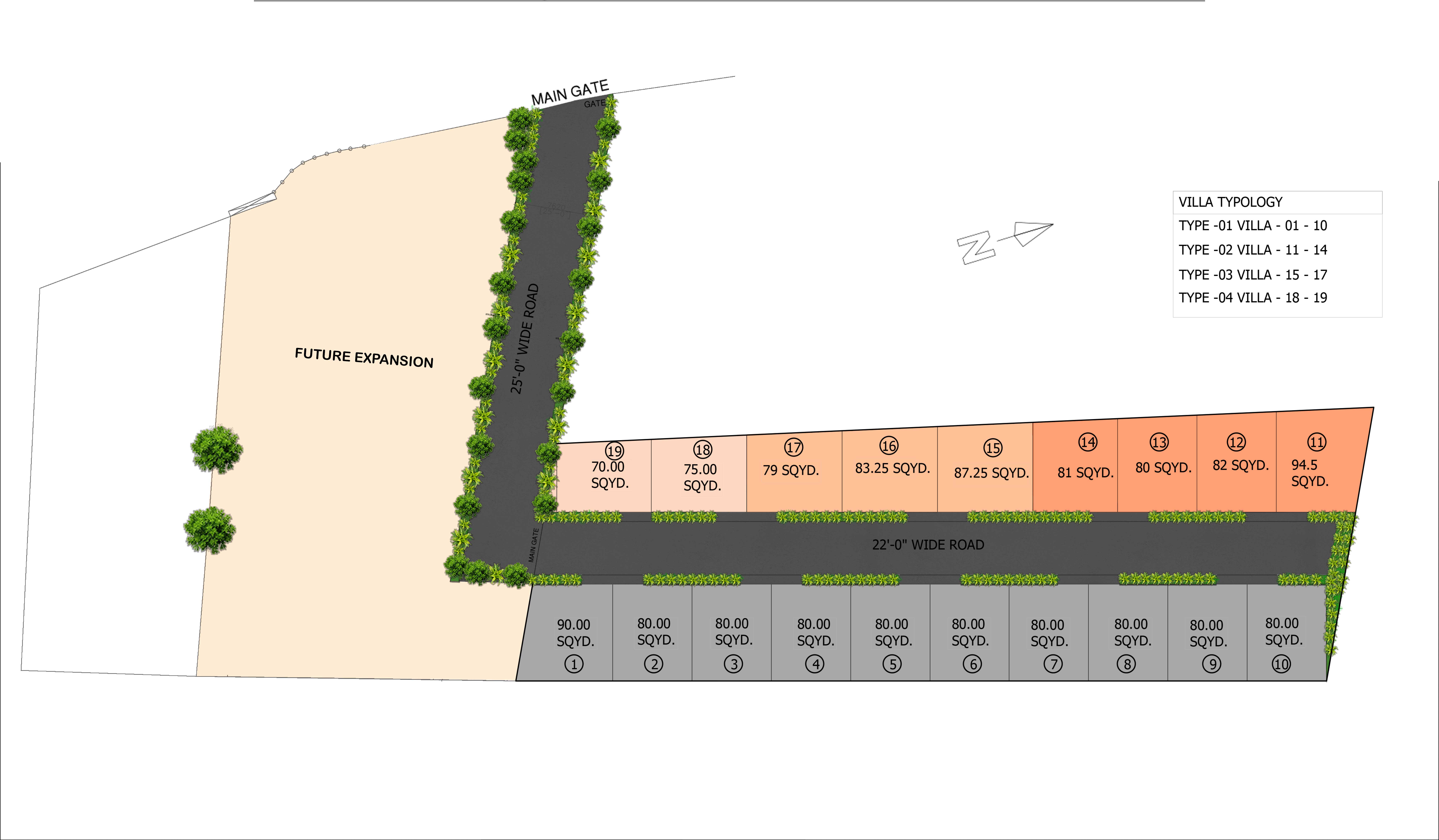 Whiteland Site plans